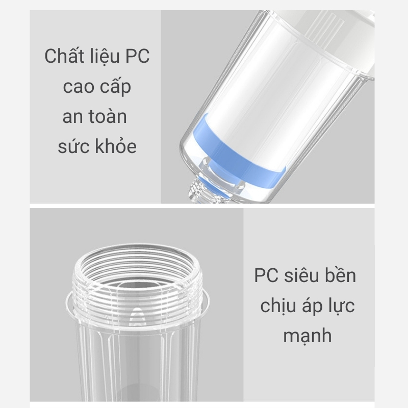 Bộ lọc nước tại vòi đa năng vòi sen, vòi nước, máy giặt thế hệ mới Lumita