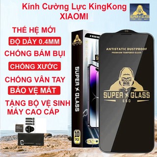 Kính cường lực xiaomi redmi note 9s / note 9 pro / mi 10t lite 5g / mi 10t pro 5g kingkong full màn bảo vệ màn hình
