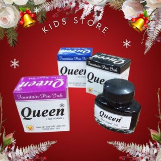 Mực Queen 3 màu tím/xanh/ đen/ Queen the super ink 30ml