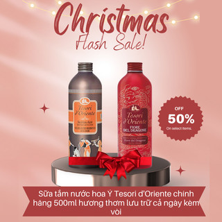 Sữa tắm nước hoa Ý Tesori d'Oriente chính hãng 500ml hương thơm lưu trữ cả ngày kèm vòi