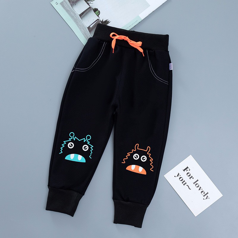 Quần nhung giữ nhiệt hoạt hình cho bé trai