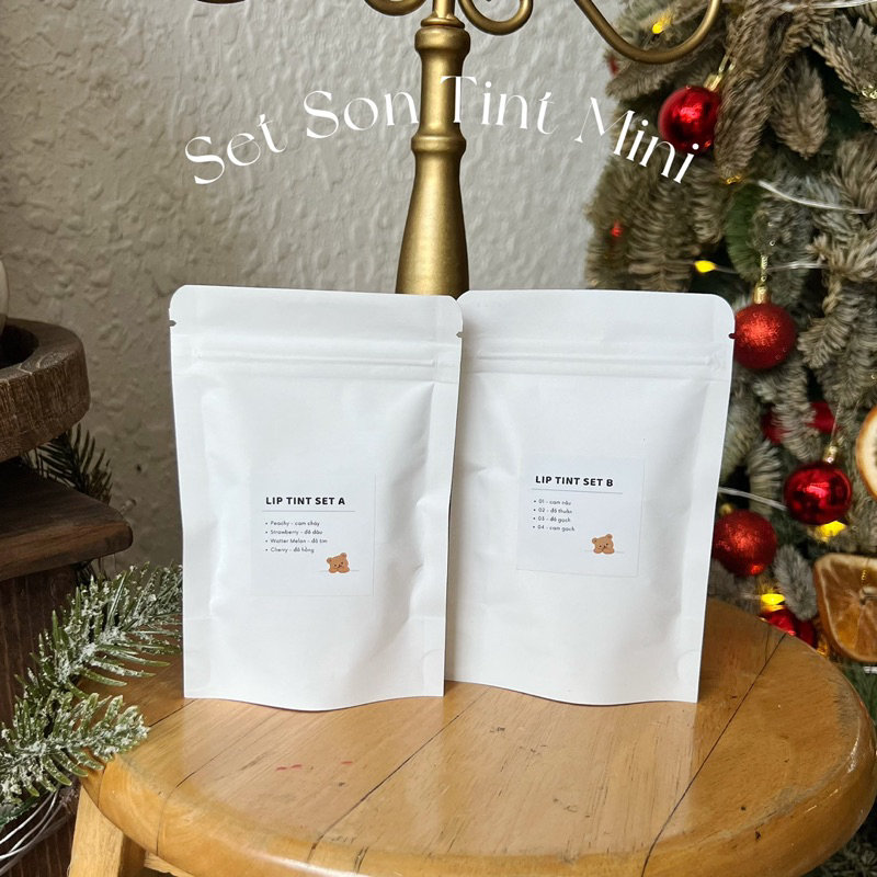 Set 4 thỏi son tint mini - Uni handmade