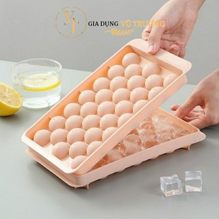 Khay làm đá bi, thạch rau câu thế hệ mới loại lớn 33 viên, khay đá viên tròn, khay đá thế hệ mới.