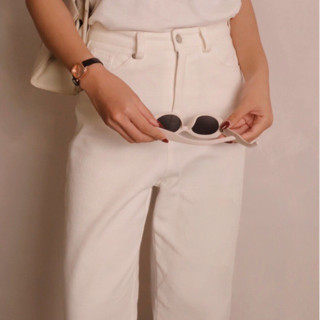 [HÀNG CÓ SẴN] Quần kaki trắng New Jeans form đứng chất xịn