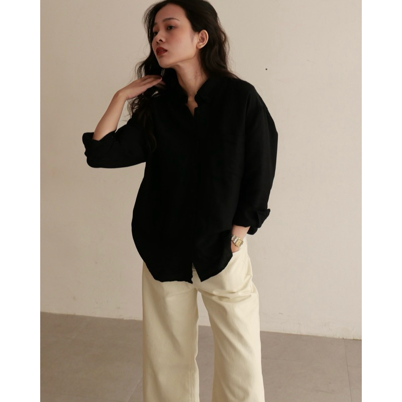 DE PLAGE - ÁO SƠ MI LINEN 1980 BUTTON DOWN