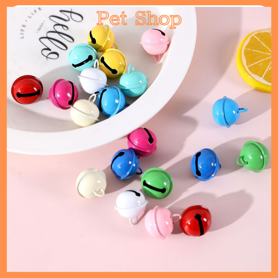 Chuông gắn vòng cổ thú cưng màu sắc ngọt ngào kích cỡ 22mm Tùy Chọn Màu