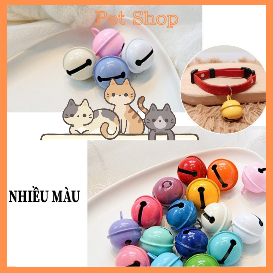 Chuông gắn vòng cổ thú cưng màu sắc ngọt ngào kích cỡ 22mm Tùy Chọn Màu