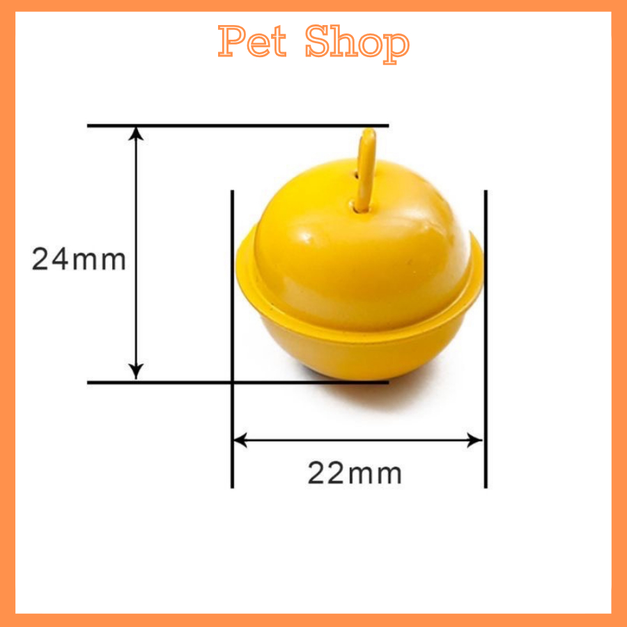 Chuông gắn vòng cổ thú cưng màu sắc ngọt ngào kích cỡ 22mm Tùy Chọn Màu