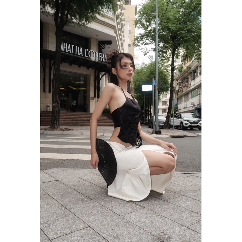 Chân Váy Dài Xẻ Sheath Skirt
