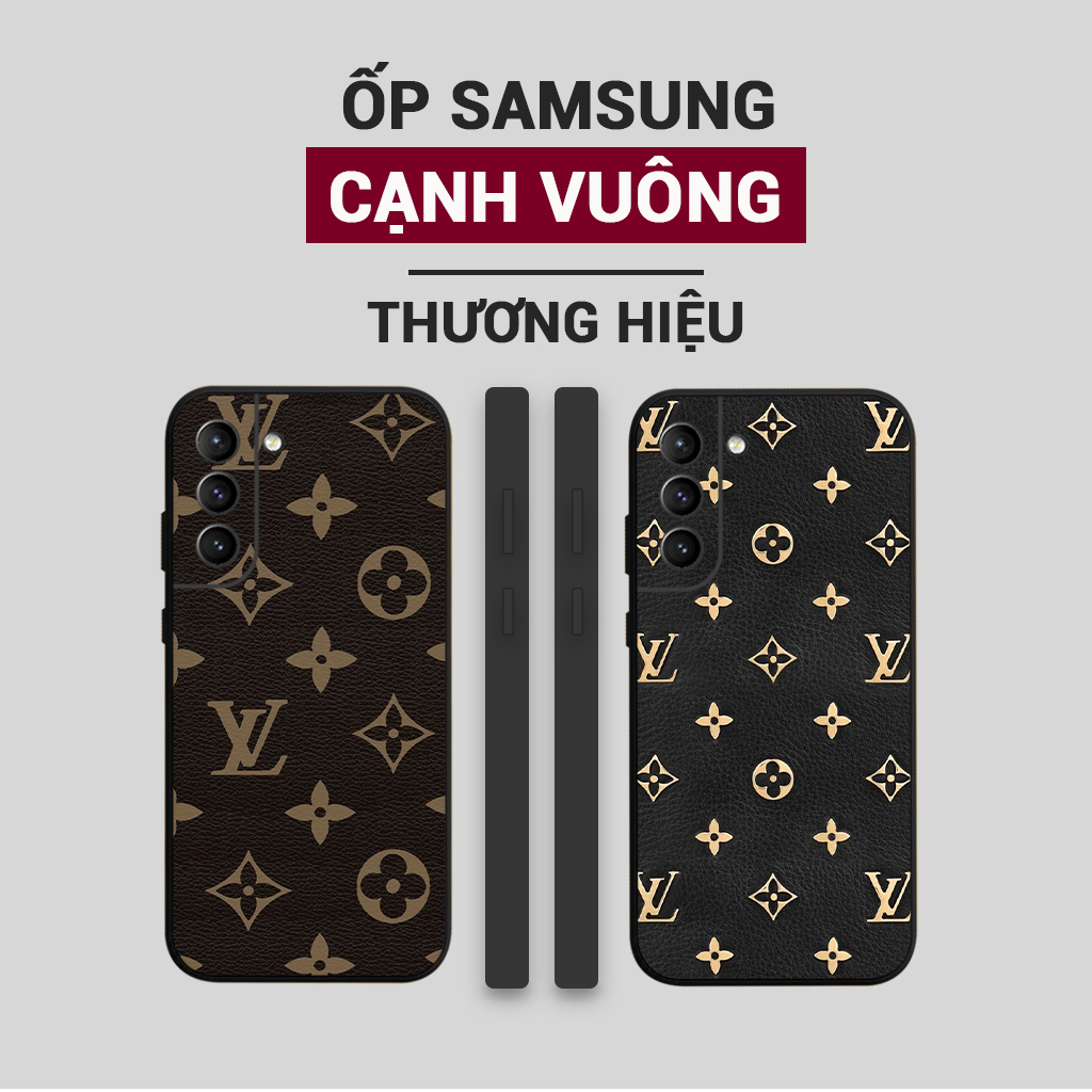Ốp lưng Samsung Galaxy S22 5G / S22 Plus 5G / S22+ 5G/ S22 Ultra 5G hình thương hiệu cạnh vuông cao 
