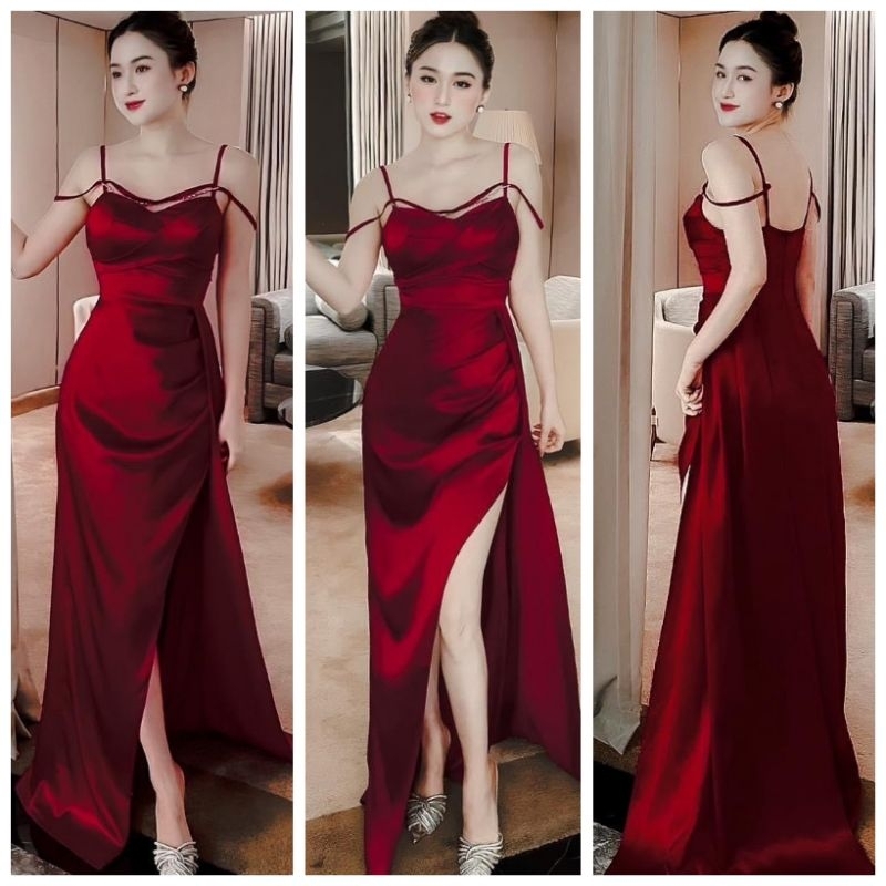 Đầm body dạ hội Phi quây tà xẻ siêu sang quý phái (Đầm đẹp mê ly💯)