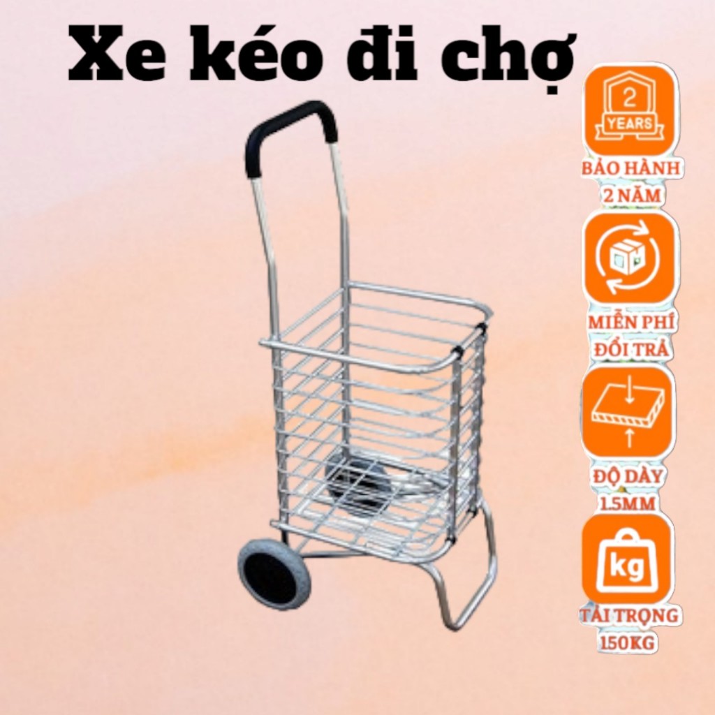 Xe đẩy hàng, đi chợ gấp gọn