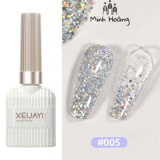 Sơn gel nhũ kim tuyến nhiều màu XEIJAYI 15ml trang trí móng tay dành cho nữ