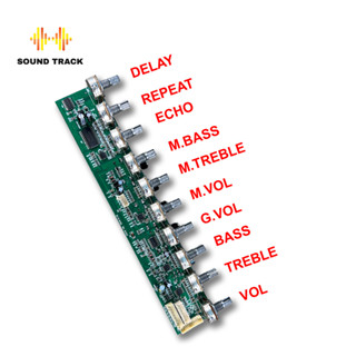Mạch pre echo loa kéo 10 volume IC 65831 chỉnh âm bass âm treble