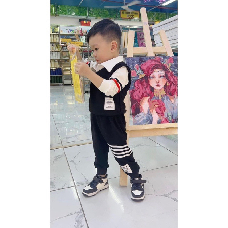 Set bộ công tử dài tay thu đông cho bé trai - Bm_babyshop68