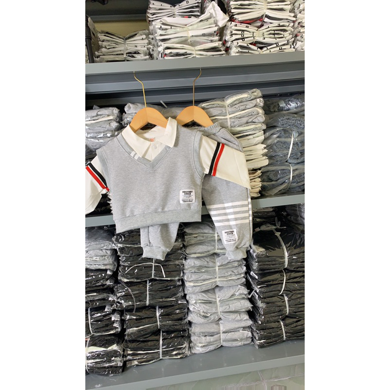 Set bộ công tử dài tay thu đông cho bé trai - Bm_babyshop68