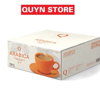 Cà phê sữa hòa tan TRẦN QUANG arabica 3in1 Quyn thùng 12kg x 21 bịch x 480g