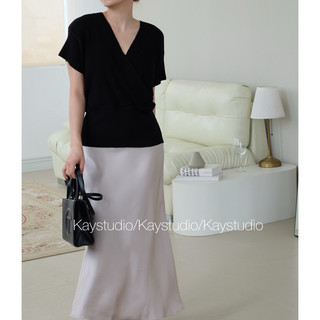 [KAYSTUDIO] CHÂN VÁY LỤA BE