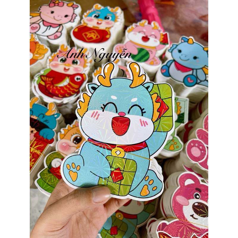Lixi chibi tết, Lì xì hoạt hình tết Giáp Thìn 2024
