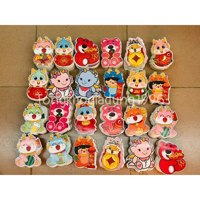 Lixi chibi tết, Lì xì hoạt hình tết Giáp Thìn 2024