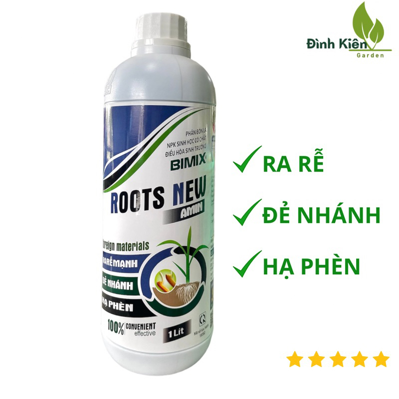 ROOTS NEW - Ra rễ, hạ phèn, đẻ nhánh. (chai 1lít)
