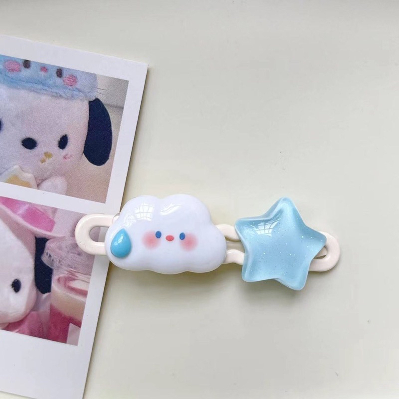 Kẹp Tóc Mái Hình Ngôi Sao Đám Mây Phong Cách Hàn Quốc Cho Nữ
