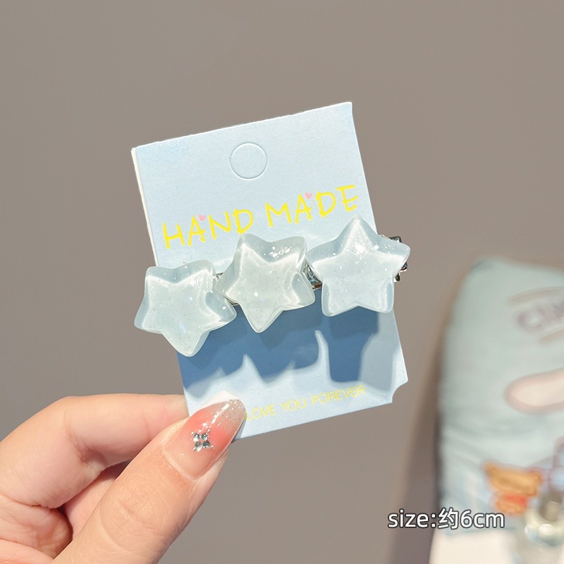 Kẹp Tóc Mái Hình Ngôi Sao Đám Mây Phong Cách Hàn Quốc Cho Nữ
