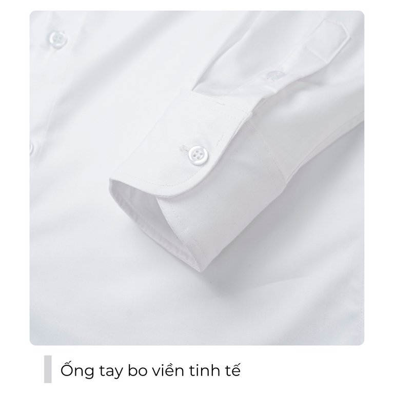 Áo sơ mi trắng nam dài tay Bamboo cotton, sơ mi đen công sở cao cấp JBAGY - JS0108