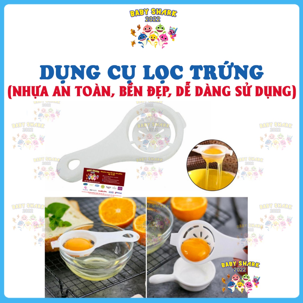 Dụng cụ lọc trứng, tách trứng tiện dụng