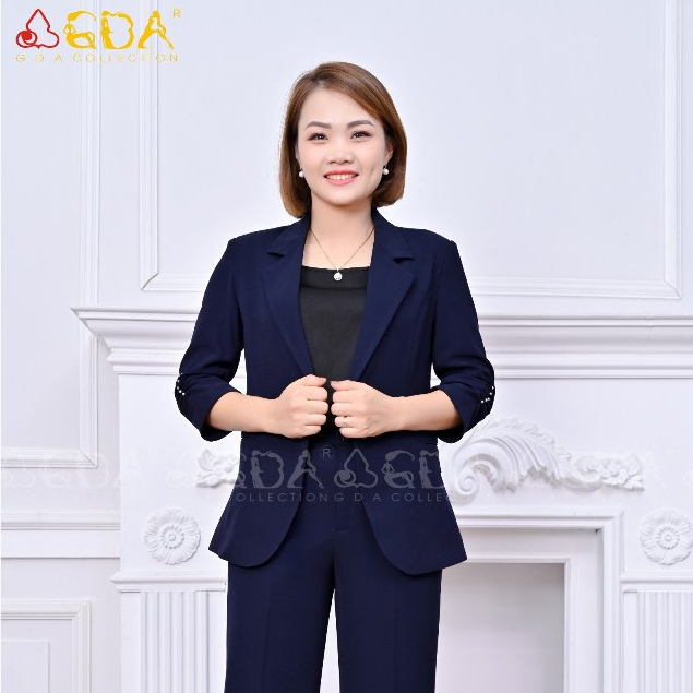 Áo Blazer công sở nữ cao cấp GDA COLLECTION chất Tuysy Hàn dày dặn, co dãn nhẹ, sang trọng, lịch sự, không bai, không xù