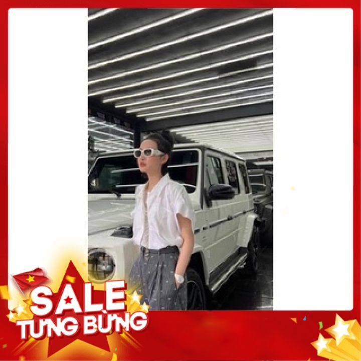 Set áo sơmi quần kẻ Hiền Hồ siêu hot⚠️ SALE SOCK⚠️