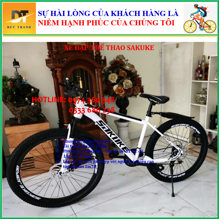 Xe đạp thể thao 26 icnh lốp béo. Nhập khẩu. BH 24 tháng.