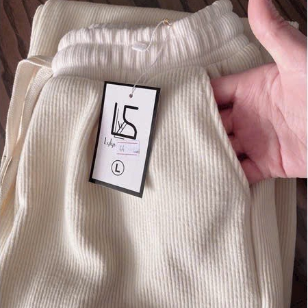 Quần Nỉ Ống Suông,Quần Nỉ Tăm Kiểu Quần Dài Cạp Chun Có Dây Rút Điều Chỉnh Eo Kiểu Dáng Basic Dễ Mặc