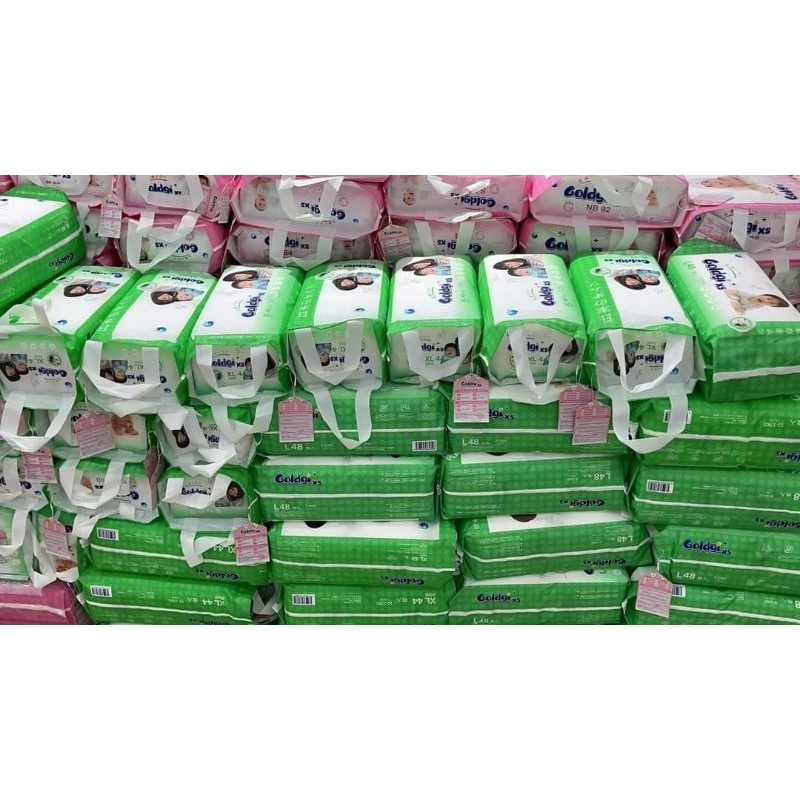 Bỉm Goldgi X5 Nb92/S84/M66/L56/XL44/XXL32