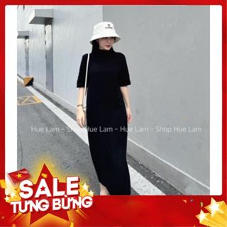 Váy xuông len gân cổ liền tay lỡ ❌ Kèm ảnh thật ❌