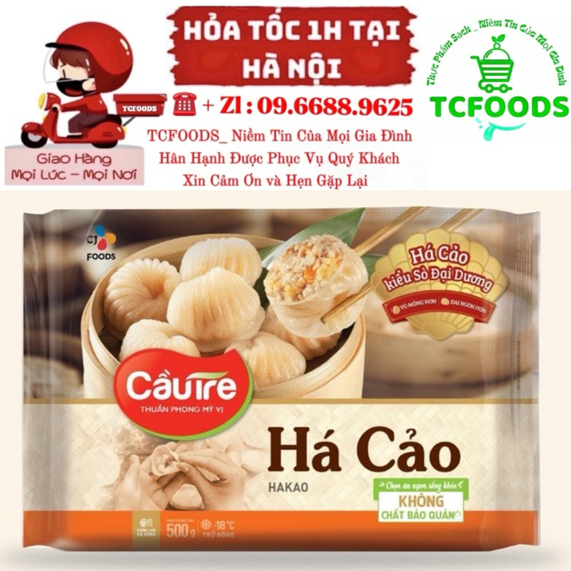 Há Cảo Cầu Tre Nhân Thịt / Nhân Hải Sản / Nhân Chay Gói 500gr ( CJ FOODS ) _ TP Chế Biến Sẵn _ Ăn Ngon CÙng TC.FOODS