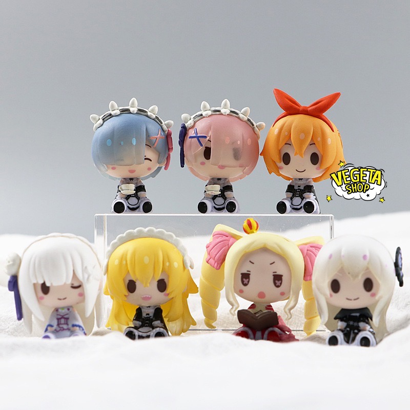 Mô hình Re:zero - Nhân vật Ram Rem Rezero Emilia Frederica Echidna Cosplay mèo - Re:Life in a different world from zero