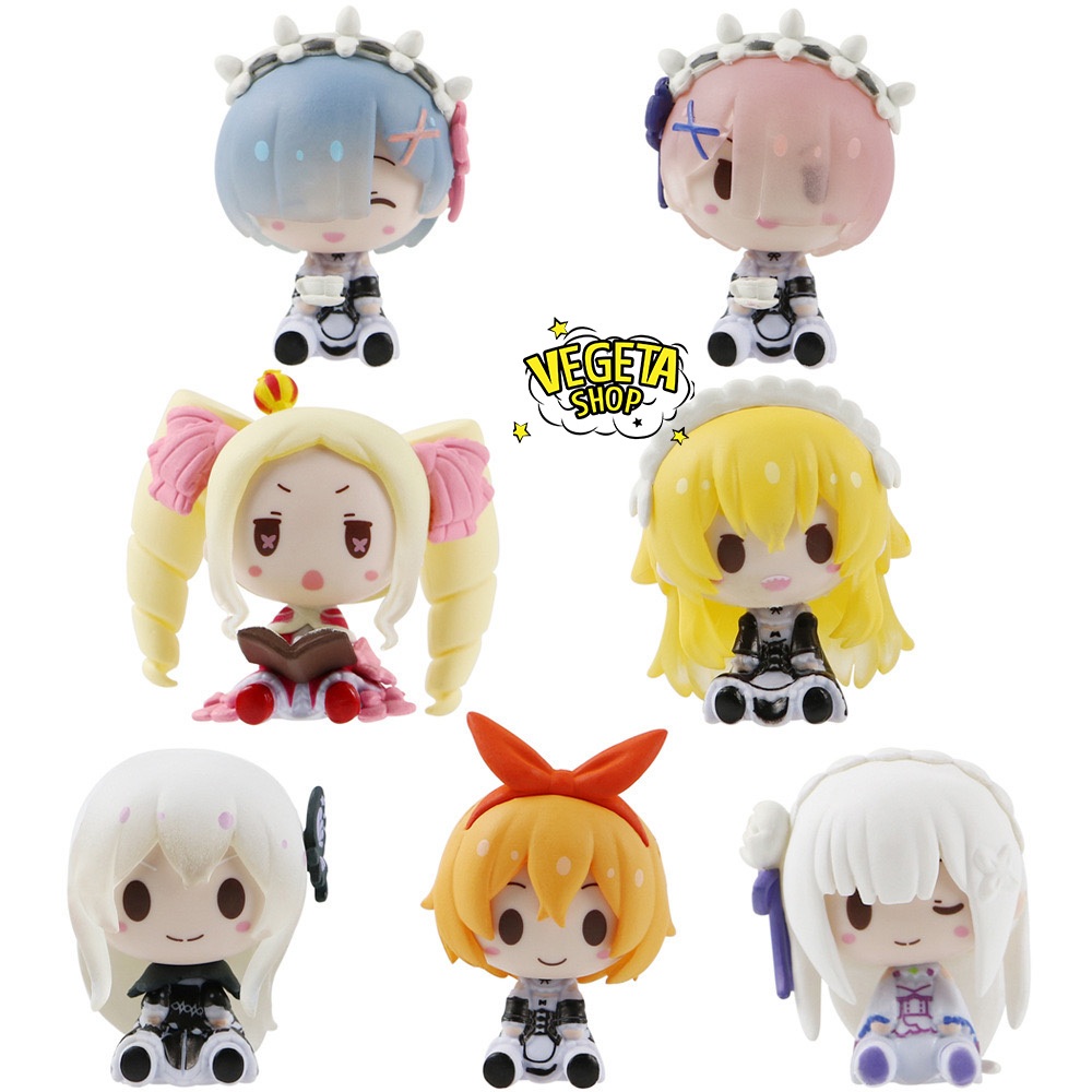 Mô hình Re:zero - Nhân vật Ram Rem Rezero Emilia Frederica Echidna Cosplay mèo - Re:Life in a different world from zero