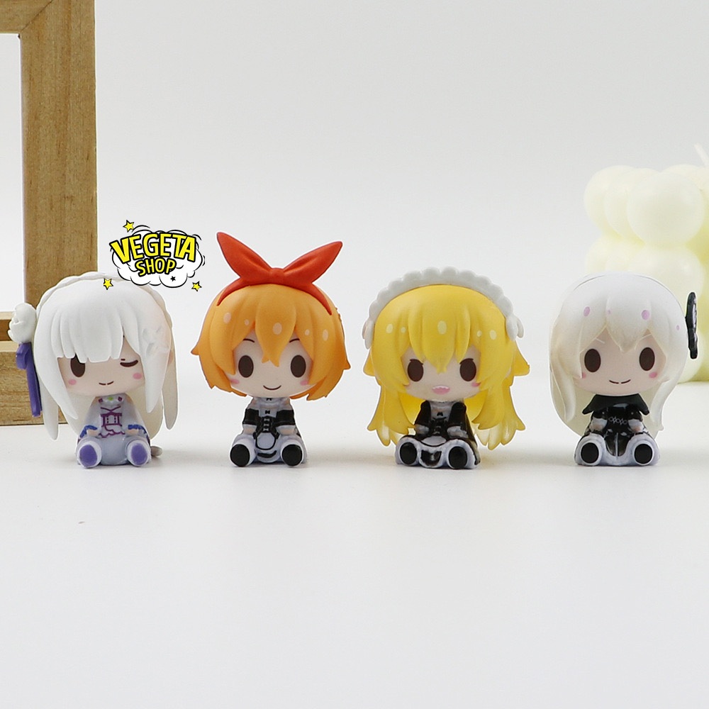 Mô hình Re:zero - Nhân vật Ram Rem Rezero Emilia Frederica Echidna Cosplay mèo - Re:Life in a different world from zero