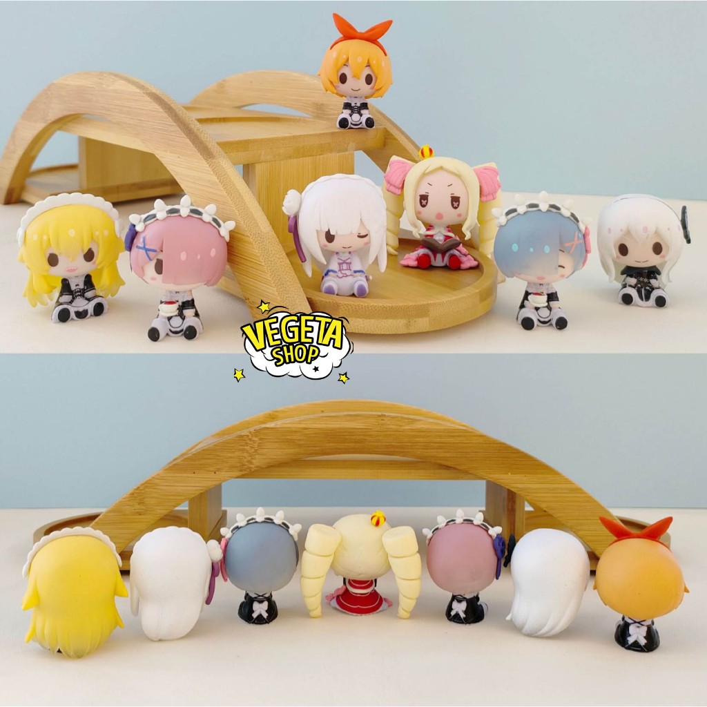 Mô hình Re:zero - Nhân vật Ram Rem Rezero Emilia Frederica Echidna Cosplay mèo - Re:Life in a different world from zero