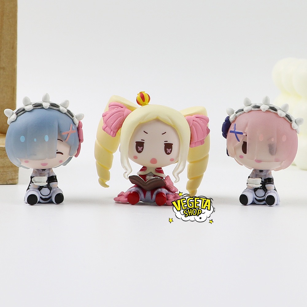 Mô hình Re:zero - Nhân vật Ram Rem Rezero Emilia Frederica Echidna Cosplay mèo - Re:Life in a different world from zero