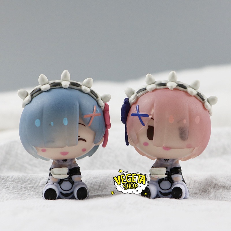 Mô hình Re:zero - Nhân vật Ram Rem Rezero Emilia Frederica Echidna Cosplay mèo - Re:Life in a different world from zero