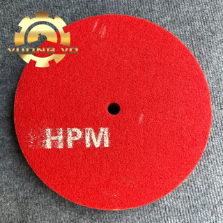 Bánh nỉ đỏ đánh bóng-nỉ đỏ đánh bóng inox hiệu HPM kích thước 200x50x16mm #240