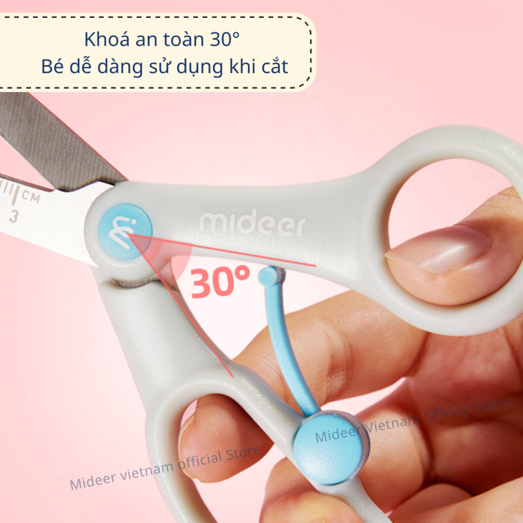 Kéo Thủ Công Cho Bé An Toàn Mideer Craft Scrssors