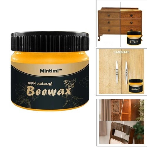 Sáp ong đánh bóng gỗ Beewax , sáp ong tự nhiên đánh bóng làm mới đồ nội thất, giúp đồ gỗ trông y như mới