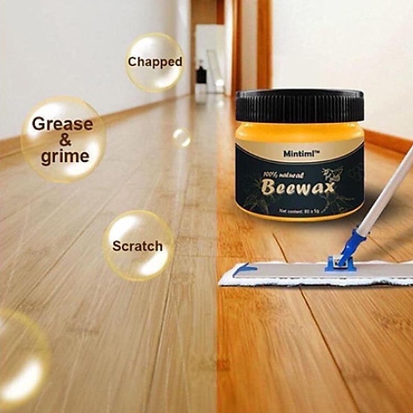 Sáp ong đánh bóng gỗ Beewax , sáp ong tự nhiên đánh bóng làm mới đồ nội thất, giúp đồ gỗ trông y như mới