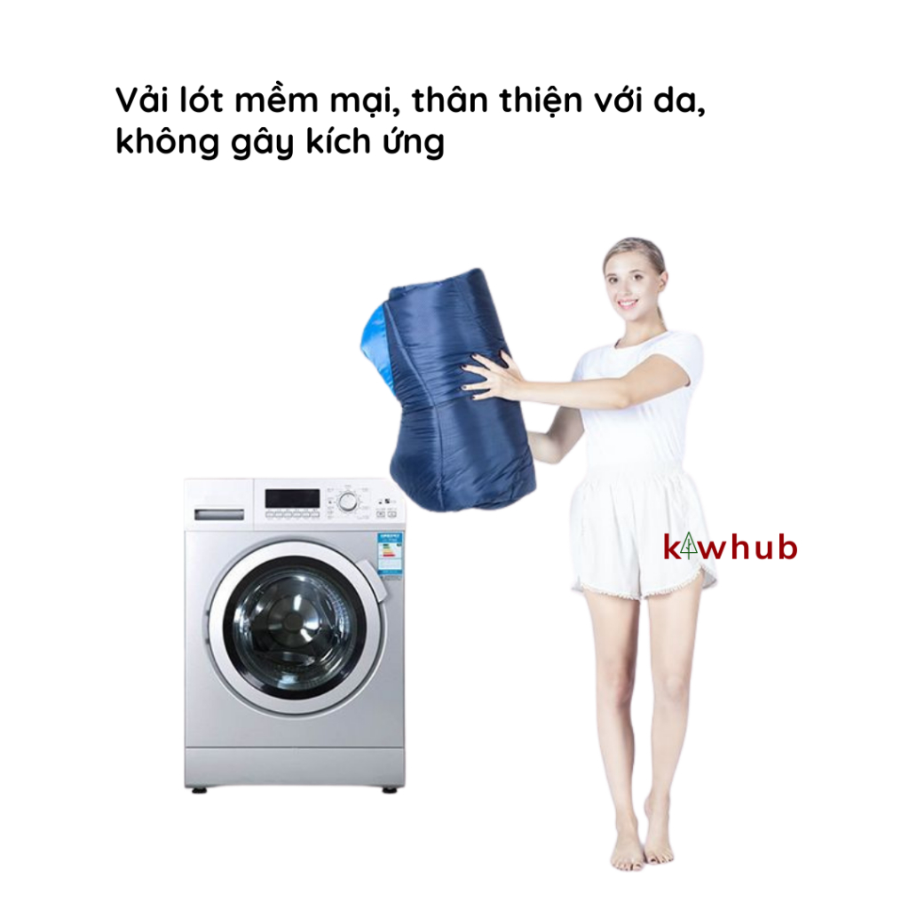 Túi Ngủ Văn Phòng Mini KAW Loại 1, Tủi Ngủ Giữ Ấm, Đi Phượt, Du Lịch Dã Ngoại