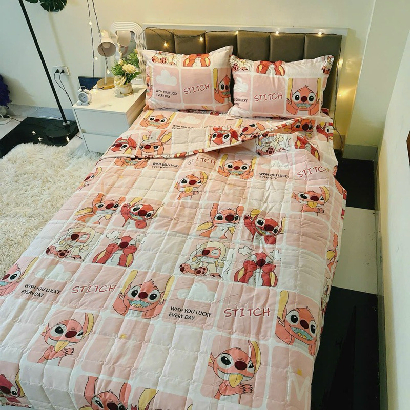 Bộ chăn ga gối trần hè