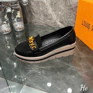 Giầy đế xuồng nâng đế 7cm khóa nơ