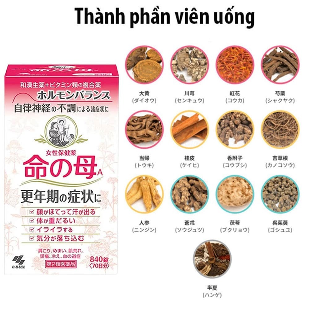 Viên Uống Tiền Mãn Kinh Kobayashi Nhật Bản (mẫu mới)